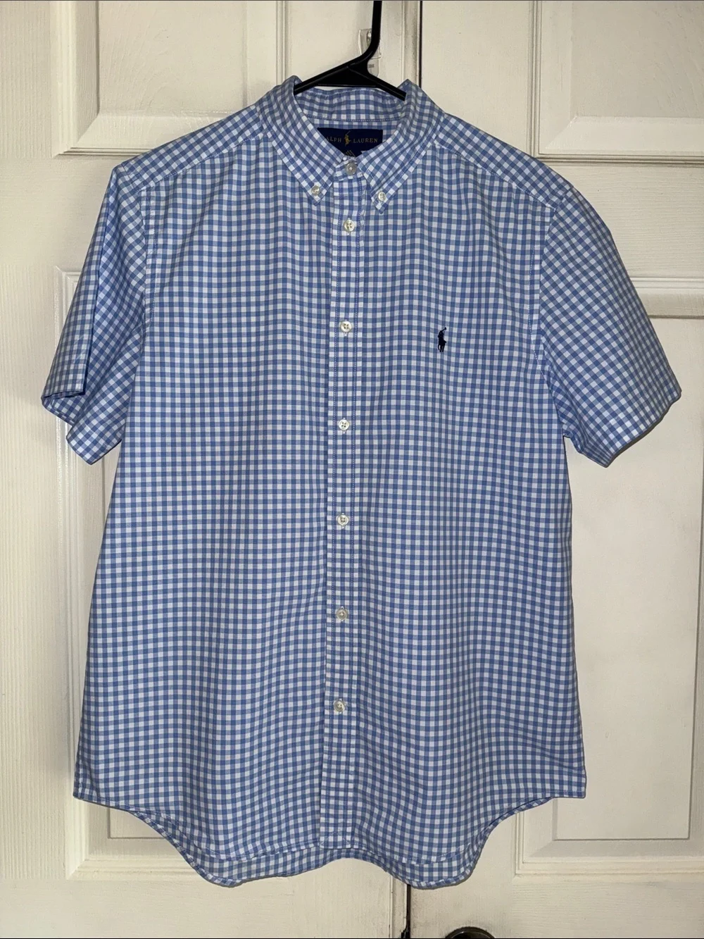 Ralph Lauren Gingham Poplin Short Sleeve Shirt